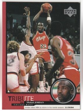 Michael Jordan 1999 Upper Deck Tribute Chicago Bulls NBA Basketball Card